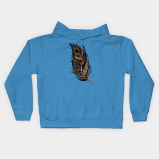 Coloful Feather Kids Hoodie